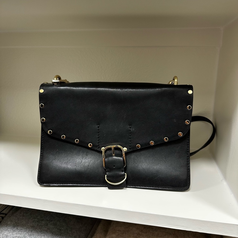 Rebecca Minkoff Black Leather Studded Handbag